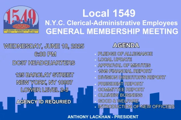 General Membership Meeting 6-18-25