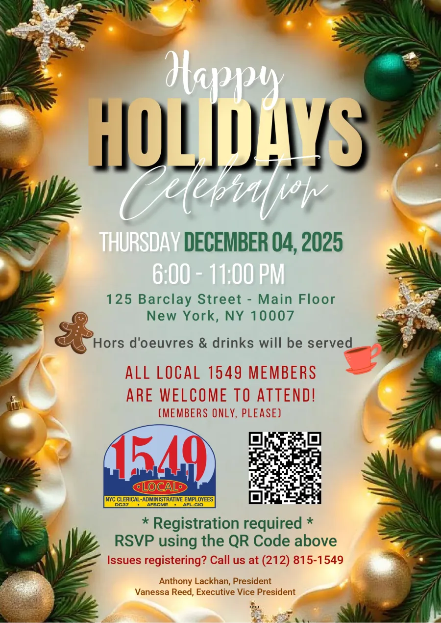 Local 1549 Happy Holidays Celebration