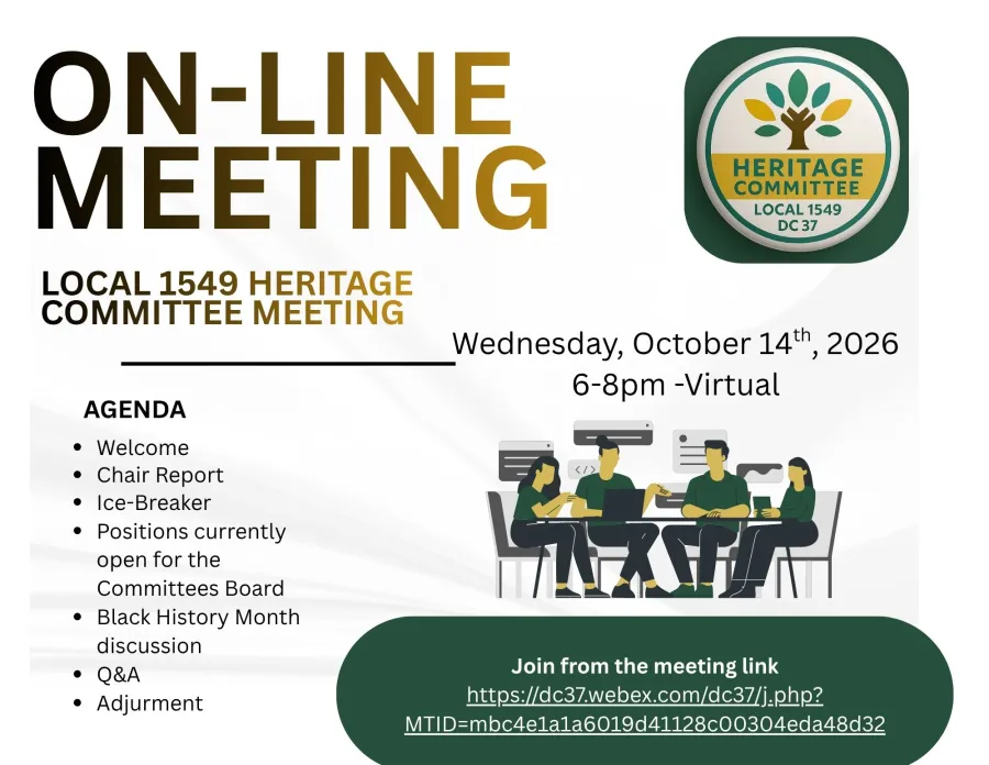 Local 1549 Heritage Committee Meeting