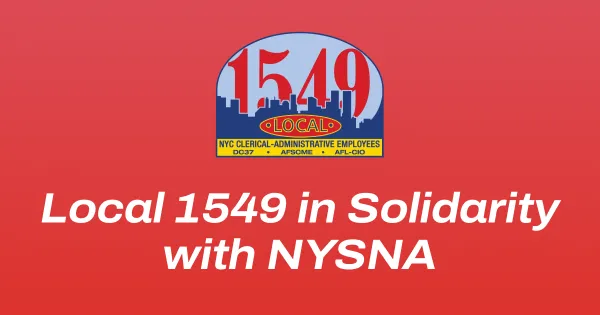 local 1549 with NYSNA
